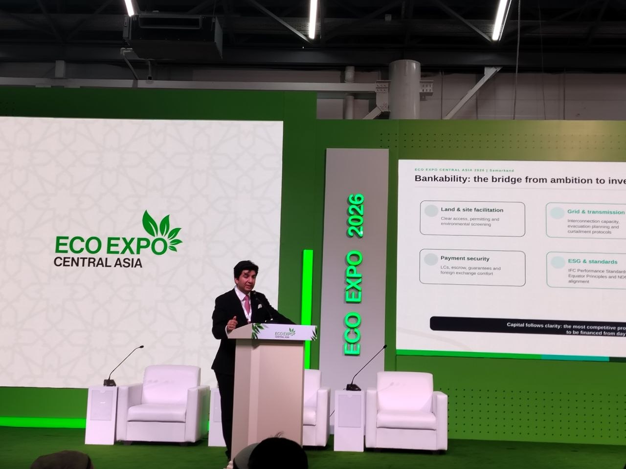 EcoExpo Central Asia 2026 bosh sahnasida ma'ruza